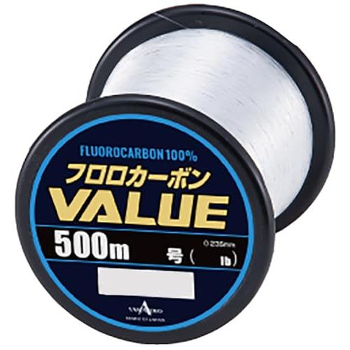 ヤマトヨテグス(Yamatoyo) フロロカーボン VALUE ボビン巻 透明 500m