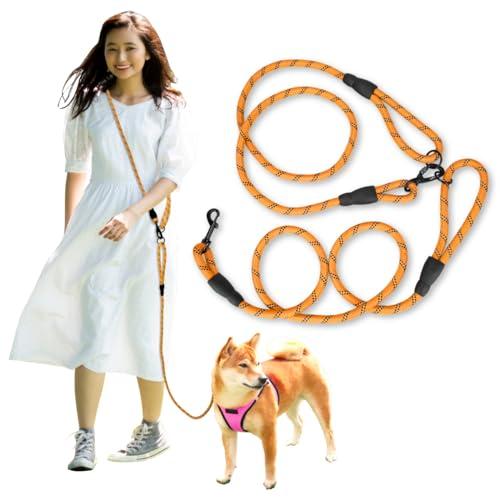 Wagoo 犬 リード ショルダーリード 3m ロープ 小型、中型、大型犬用