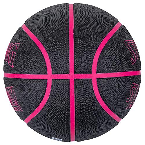 SPALDING(スポルディング) バスケットボール ストリートファントム ブラック×ピンク 6号球 バスケ バスケット｜tamari-do｜02