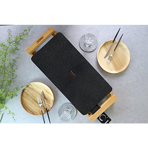 Princess テーブルグリルストーンブラック ホットプレートセラミック