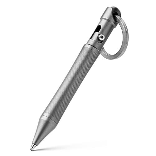 TIMULTI チタンボールペン 高級 男性 キーホルダー式 edc 短い