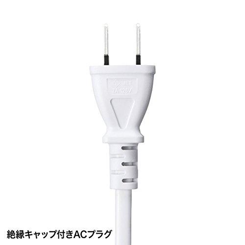 サンワサプライ クランプ式USB充電器(USB A×4ポート) ホワイト ACA-IP50W｜tamari-do｜10