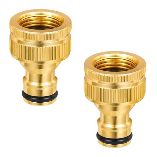 10パック12インチ] 1/2インチ FIP x 3/8インチ COMP蛇口供給ライン