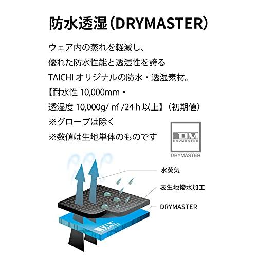 TAICHI(RSタイチ) バイク用 オールシーズン 防水 タッチパネル対応 プロテクター内蔵 DRYMASTER フィット エッジ レイングロ_5