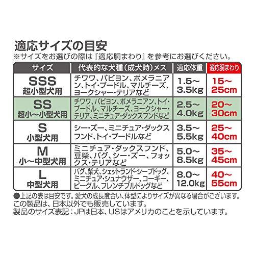 マナーウェア 犬用 おむつ 女の子用 SSサイズ 超小型 小型犬用 ピンクリボン 青リボン 304枚 (38枚×8袋) おしっこ ペット用品 ユ_7