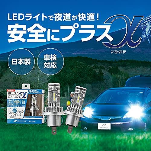 スフィアライト H19 LED ヘッドライト RIZINGα 6000K ホワイト 12V