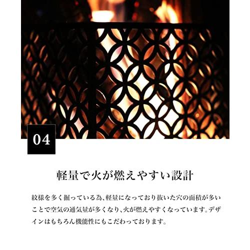 S'more(スモア) 和柄四面焚き火台 焚き火台 四面焚火台＆横長天板