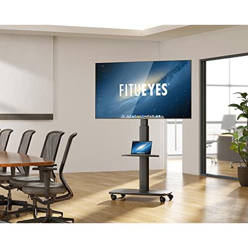 FITUEYES テレビスタンド キャスター付き 32〜65型対応 カーキ FITUEYES テレビスタンド 32〜65インチテレビに対応 キャスター付き 高
