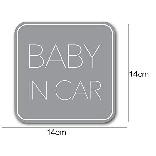 ベビーインカー マグネット  シンプルデザイン  Baby in car 赤ちゃん乗っています Baby On Board ステッカー サイン｜tamari-do｜02