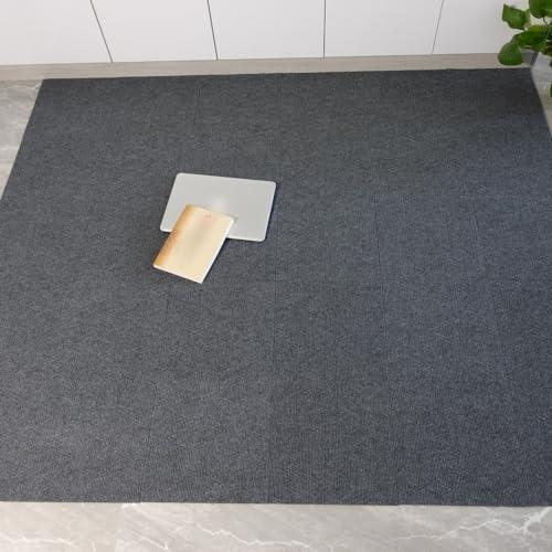 120枚 タイルカーペット ジョイントマット 吸着マット 滑り止め 防音　洗濯 タイルカーペット ジョイントマット ズレない パネルマット 20枚