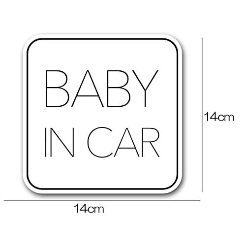 ベビーインカー マグネット  シンプルデザイン  Baby in car 赤ちゃん乗っています Baby On Board ステッカー サイン｜tamari-do｜02