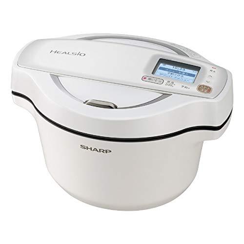 シャープ 水なし自動調理鍋 1.6L ホワイト系SHARP ヘルシオホット