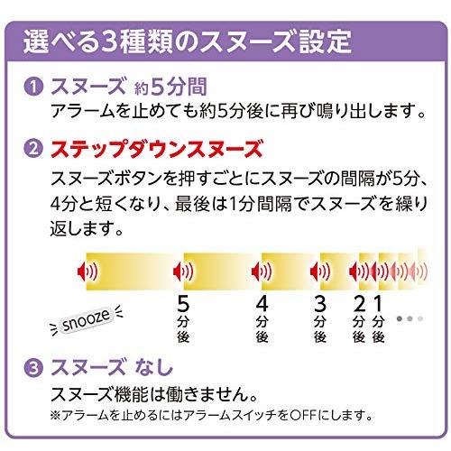 セイコークロック(Seiko Clock) 置き時計 銀色メタリック 本体サイズ: 7.7×17.4×3.8cm 目覚まし時計 電波 デジタル｜tamari-do｜06