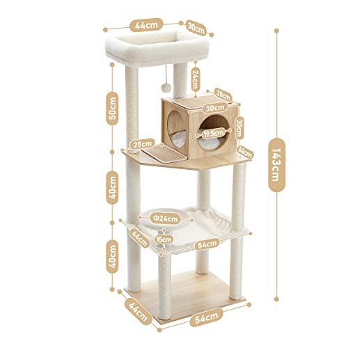 PETEPELA(ぺテぺラ) キャットタワー 木製 猫タワー ハンモック PETEPELA(ぺテぺラ) キャットタワー 木製 猫タワー ハンモック