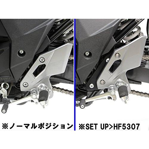 ハリケーン(HURRICANE) ステップオフセットプレートブラック GSX250R HF5307_3
