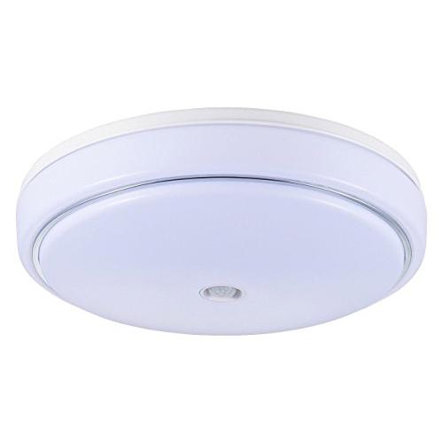 OHM センサー付LED内玄関灯 昼光色 人感・明暗センサー LT-Y18D-G-PIR 07-9904 の商品画像