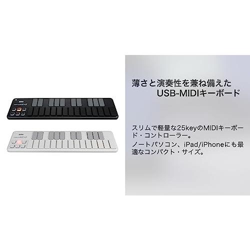 KORG 定番 USB MIDIキーボード nanoKEY2 BK ブラック 音楽制作 DTM  