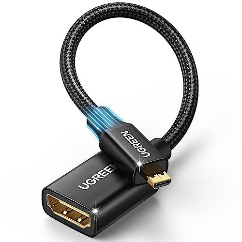 UGREEN Micro HDMI延長ケーブル HDMI to HDMI変換アダプター micro
