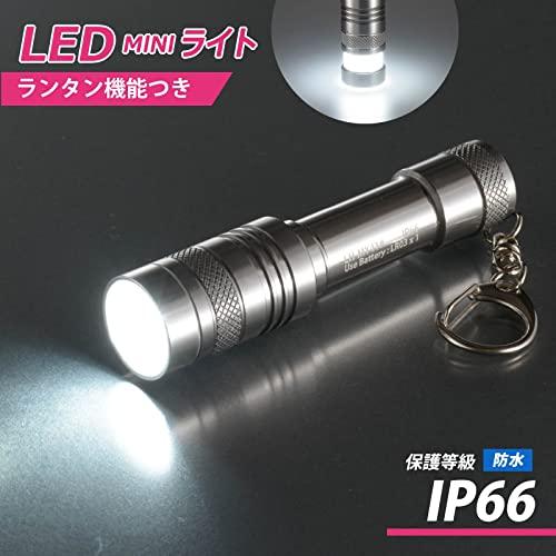 オーム電機 懐中電灯 LEDミニライト 防水ライト シルバー ANSI規格準拠 LH-MY41-S2 08-1003 OHM｜tamari-do｜02