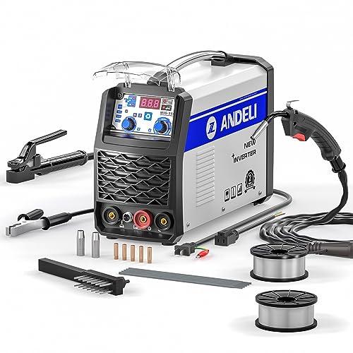 ANDELI 半自動溶接機 120AノンガスMIG/アーク溶接/lift TIG 100V/200V兼用 インバーター直流溶接機 MIG溶接 半（Yahoo!・たまり堂）