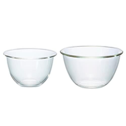 HARIO(ハリオ) 耐熱ガラス製ボウル 2個セット 1500ml/2200ml 日本製 MXP-2606 | 