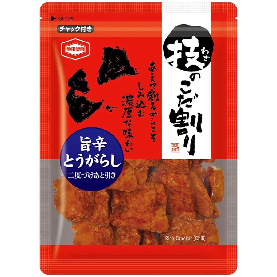 亀田製菓技のこだ割り旨辛とうがらし110g×6袋 | 
