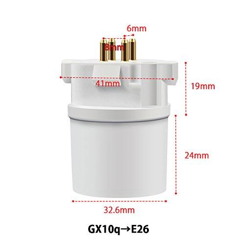 DiCUNO 口金変換アダプター 変換ソケット GX10q→E26 (GX10q-1/-2/-3/-4対応) 2個入 |  | 01