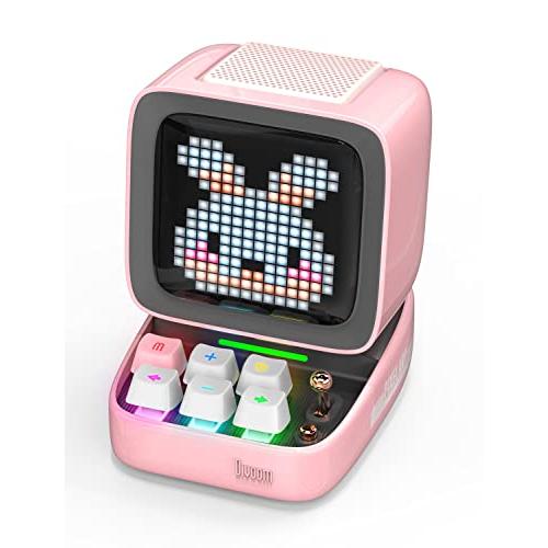 Ditoo-ProポータブルBluetoothスピーカー LED Ditoo ピクセルアート Bluetooth スピーカー目覚まし時計 DIY