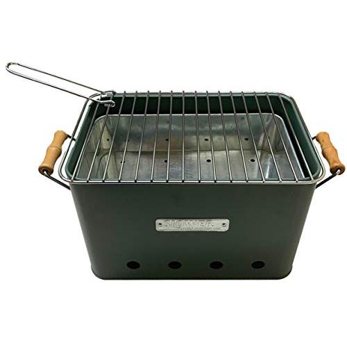 スロウワー(SLOWER) バーベキュー コンロ 卓上 焚き火台 コンパクト タイプ OLIVE (L) 2人 ~ 4人用 BBQ STOVE｜tamari-do｜02