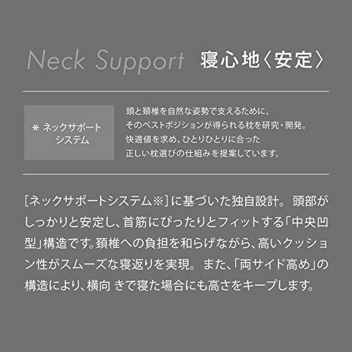 西川(nishikawa)  エアー 3Dピロー 眠りを深化させる3次元特殊立体構造 低め グレー 凹凸形状とネックサポートシステムによる高いフ｜tamari-do｜03