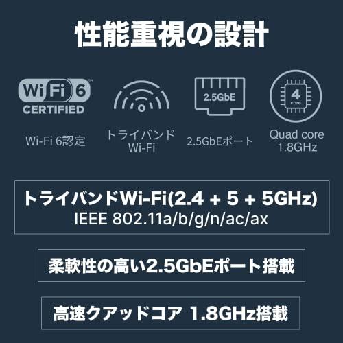 Wi-Fi6ルータ Synology 高機能無線ルーター 4800Mbps + 1200Mbps + 600Mbps (11a/b/g/n/a｜tamari-do｜03