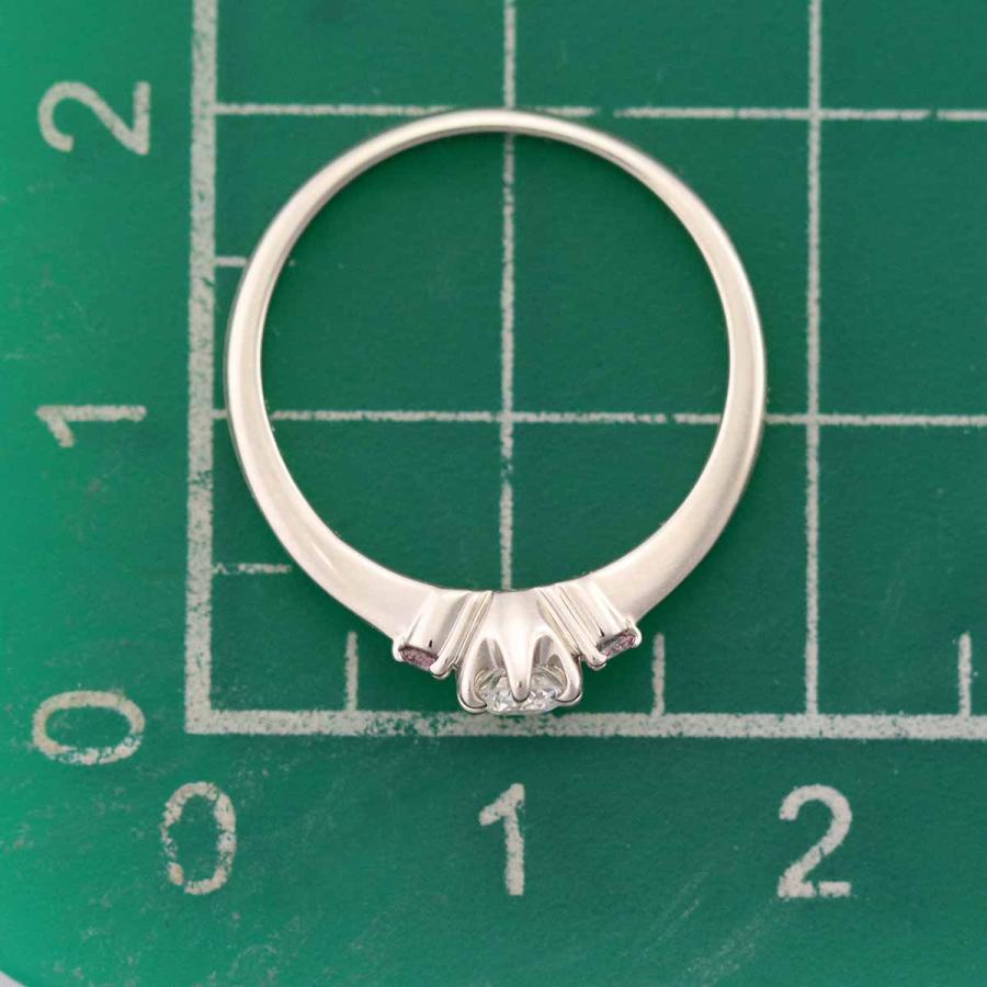 StarJewelry スタージュエリー ダイヤモンド(0.160ct G-VS2-Ex) ピンクダイヤモンド(0.03ct) ソリテア リング PT950 サイズ約7号 指輪｜tamariya78｜07