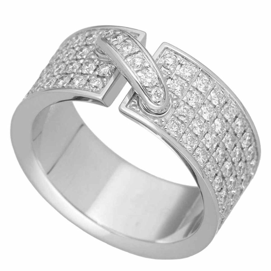 CHAUMET ショーメ ダイヤモンド リアン リング 750 K18 WG ホワイト 
