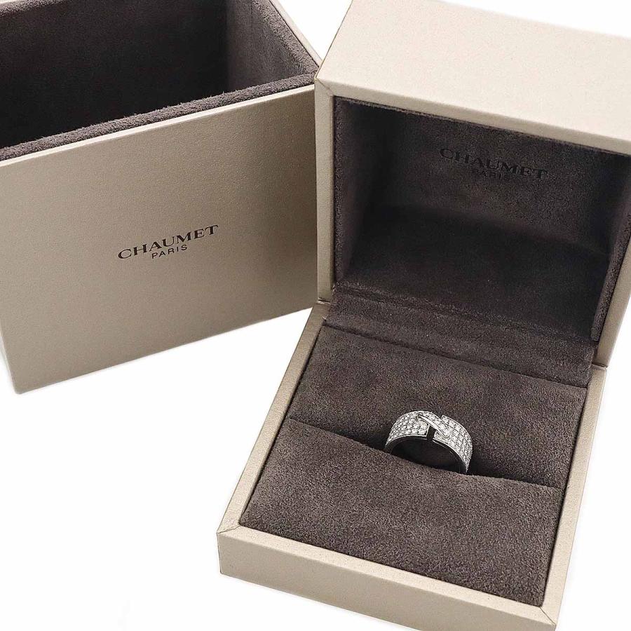 CHAUMET ショーメ ダイヤモンド リアン リング 750 K18 WG ホワイト 