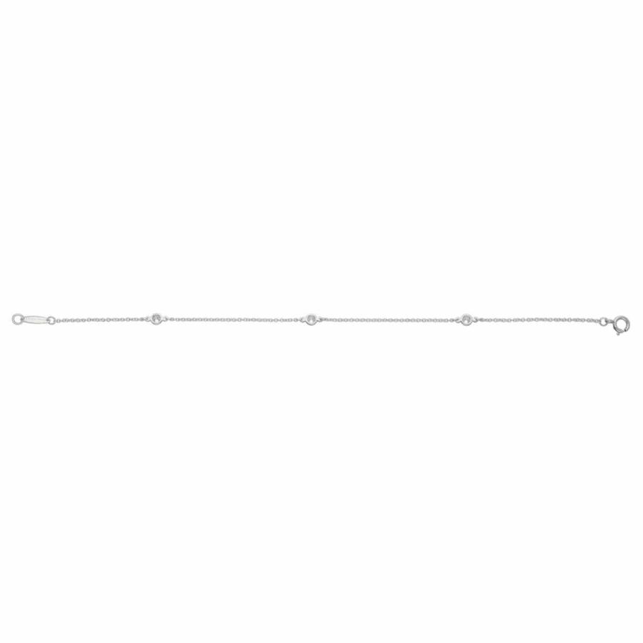 TIFFANY&Co. ティファニー ダイヤモンド(0.15ct) バイザヤード ブレスレット 18cm PT950｜tamariya78｜03