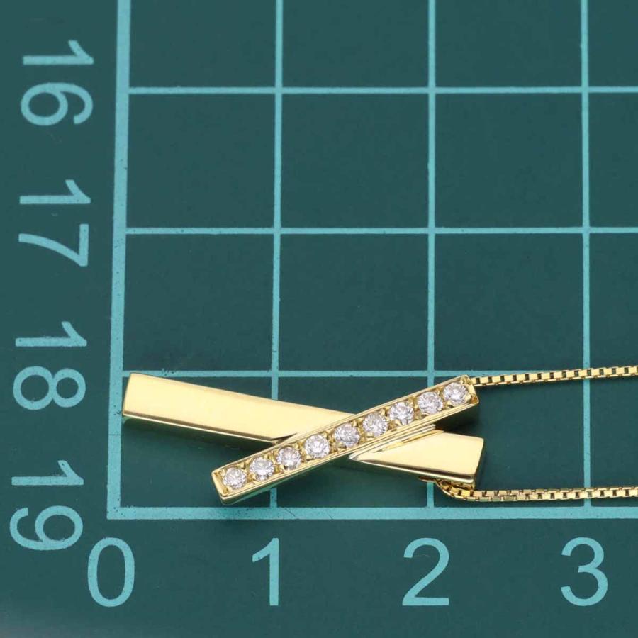 値段が激安 ダイヤモンド(0.15ct)ペンダント ネックレス 750 K18 YG イエローゴールド