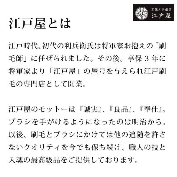 創業300年江戸屋 天然毛 高級ヘアブラシ 特級黒豚毛7行植え 黒豚