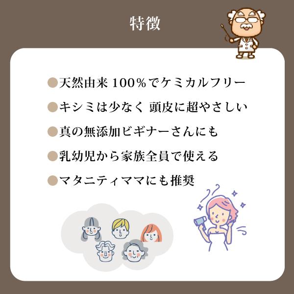 無添加 魂のハッピースマイルシャンプー（無香料）300ml（泡シャンプー詰替用）×2個＋HBコンディショナー300ml詰替用×2個 メンズ・レディース不問の画像