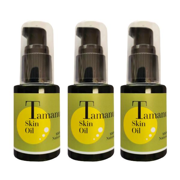 タマヌスキンオイル30ml×3本 未精製 生タマヌオイル 天然100