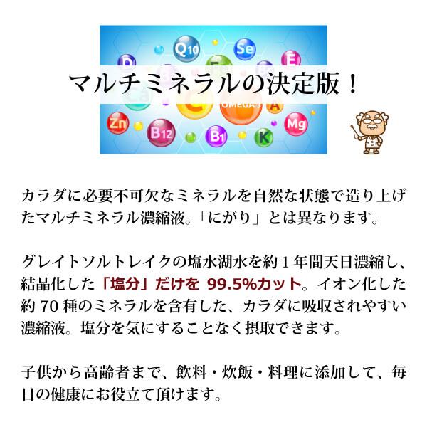グレイトミネラル100ml×3本 70種の天然ミネラル濃縮液 マルチミネラル