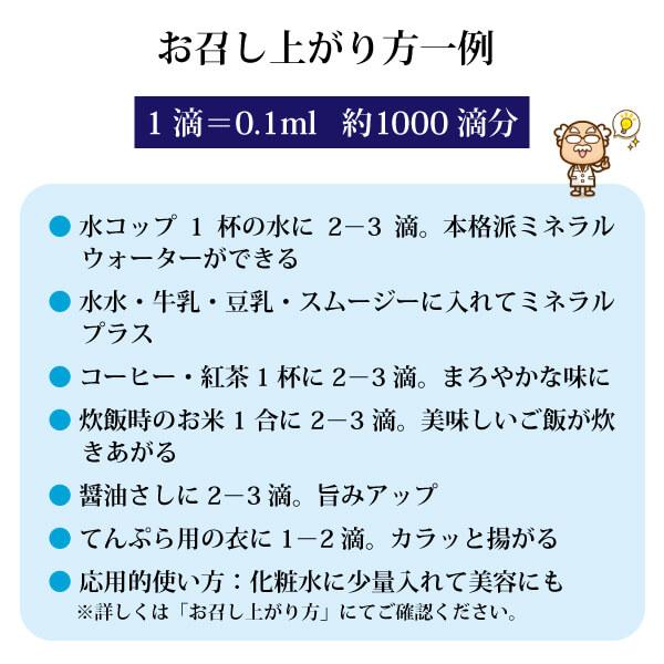 グレイトミネラル100ml×3本 70種の天然ミネラル濃縮液 マルチミネラル