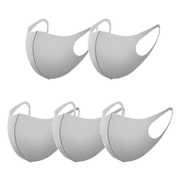 一年中使える 春夏秋冬マスク  大人用 ５枚入り 洗える 個別包装 冷感マスク クールマスク 接触冷感 冷感 紫外線 日よけ対策 送料無料 |  | 03