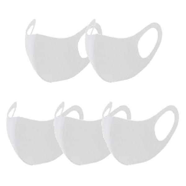 一年中使える 春夏秋冬マスク  大人用 ５枚入り 洗える 個別包装 冷感マスク クールマスク 接触冷感 冷感 紫外線 日よけ対策 送料無料 |  | 04