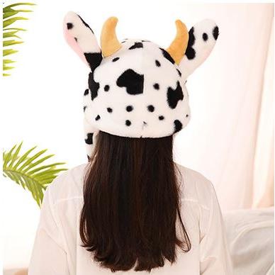 丑年 牛 帽子 耳が動く かぶりもの ハロウィン 着ぐるみ キャップ 丑