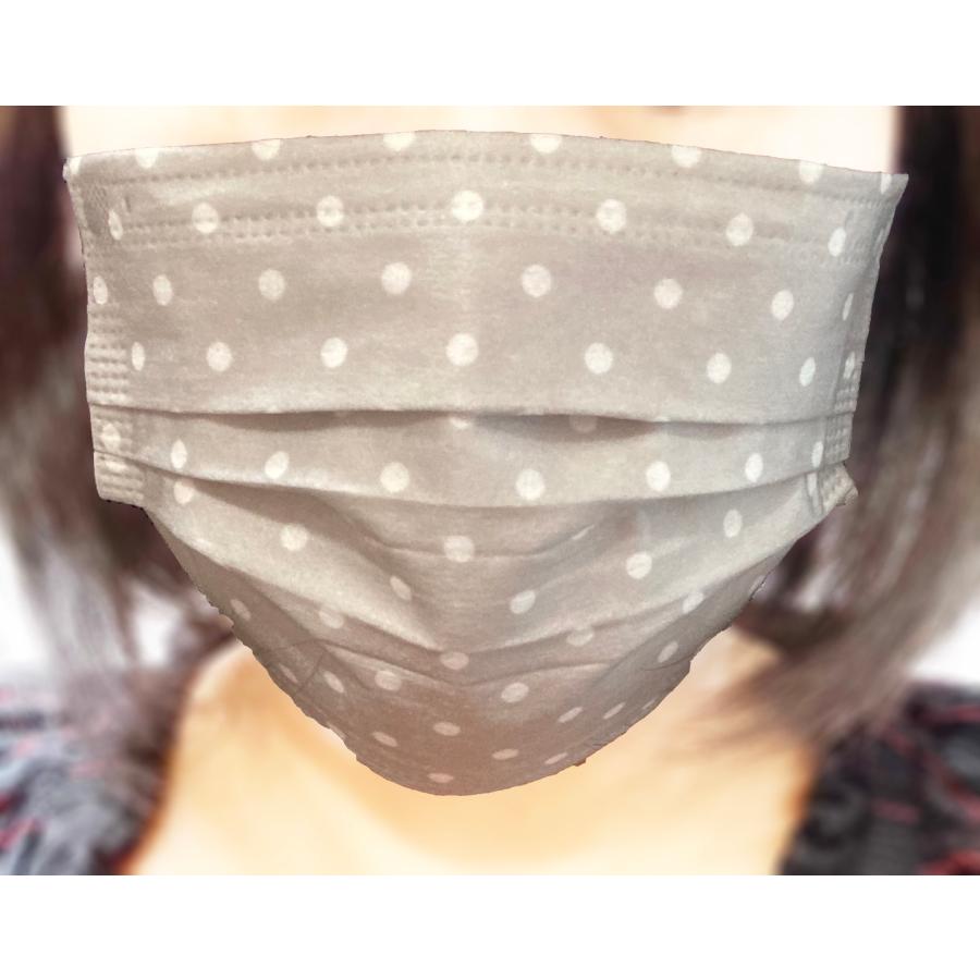 30枚入 マスク 水玉 花柄 迷彩柄 チェック 不織布 カラー 使い捨て 大人用 30枚入り 三層構造 ウイルス 花粉対策 飛沫防止 mask color |  | 21