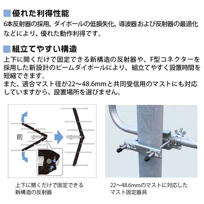 UHFアンテナ 地上デジタル放送用 マスプロ U206 高性能型 20素子｜tamatama2019｜02