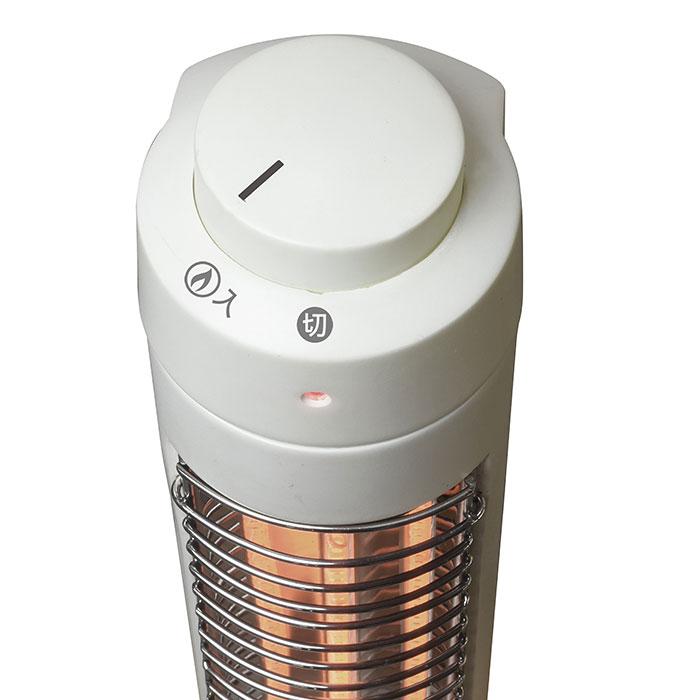TEKNOS 電気ストーブ ハロゲンヒーター 300W スリム 転倒OFF