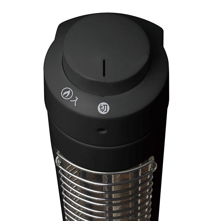 TEKNOS（テクノス） 電気ストーブ ハロゲンヒーター ブラック 黒 300W