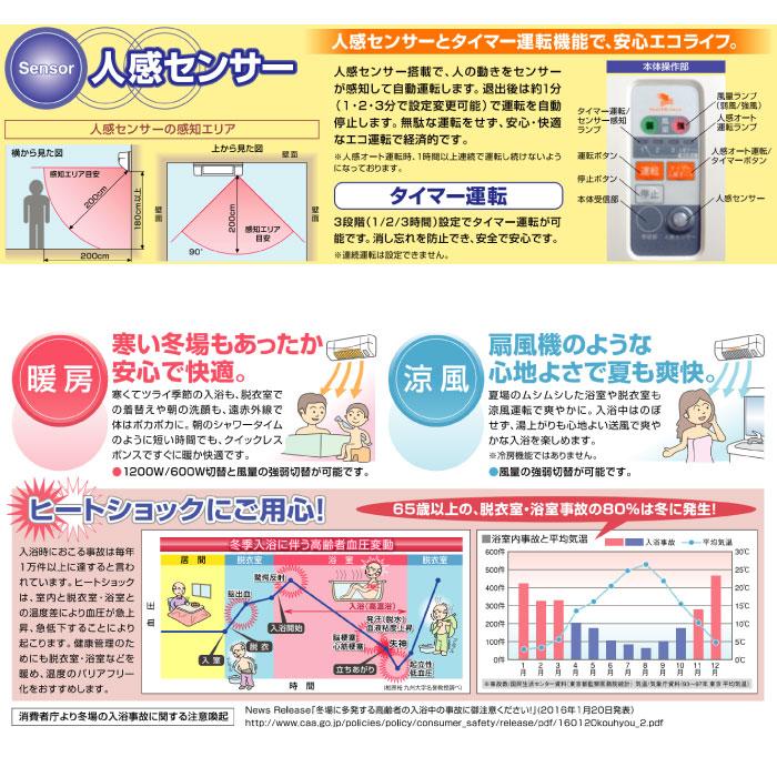 涼風暖房機 脱衣室 トイレ 小部屋用 非防水仕様 高須産業 SDG 涼風暖房機 脱衣室 トイレ 小部屋用 非防水仕様 高須産業 SDG