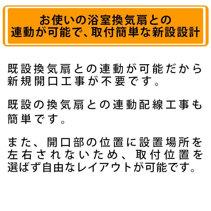 浴室換気乾燥暖房機 高須産業 既存換気扇連動型 壁面取付タイプ